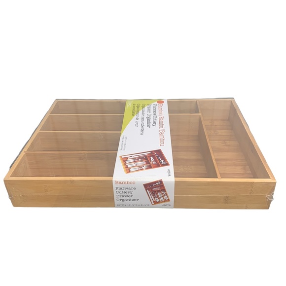 Lipper Bamboo Wood Deep Flatware Organizer - Picture 3 of 8
